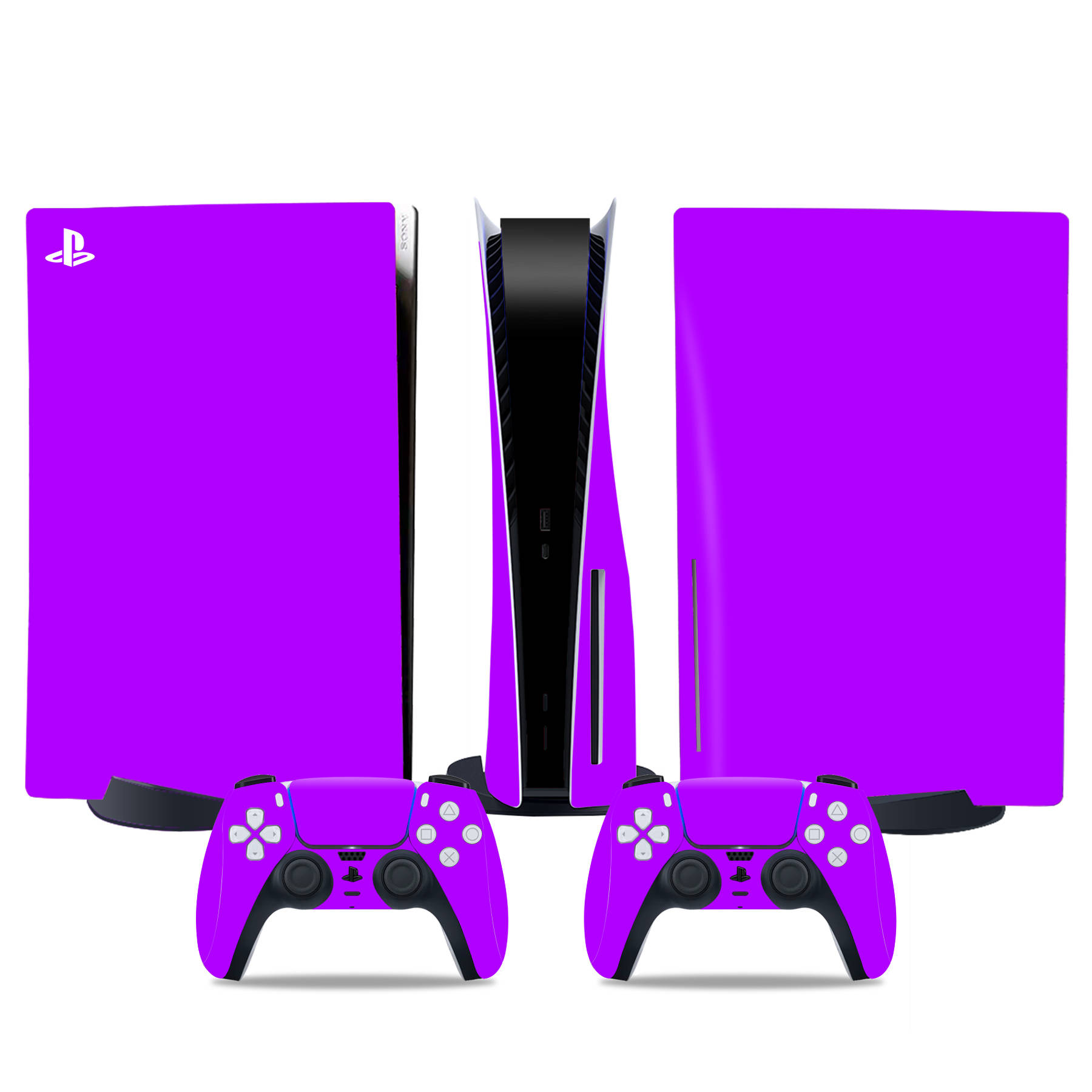 PS5 Disc Edition Skin Sticker, Full Body Vinyl Decal Wrap for PlayStation 5 Console & 2 Controllers, No Residue Protective Cover TN-DiskPS5-2993