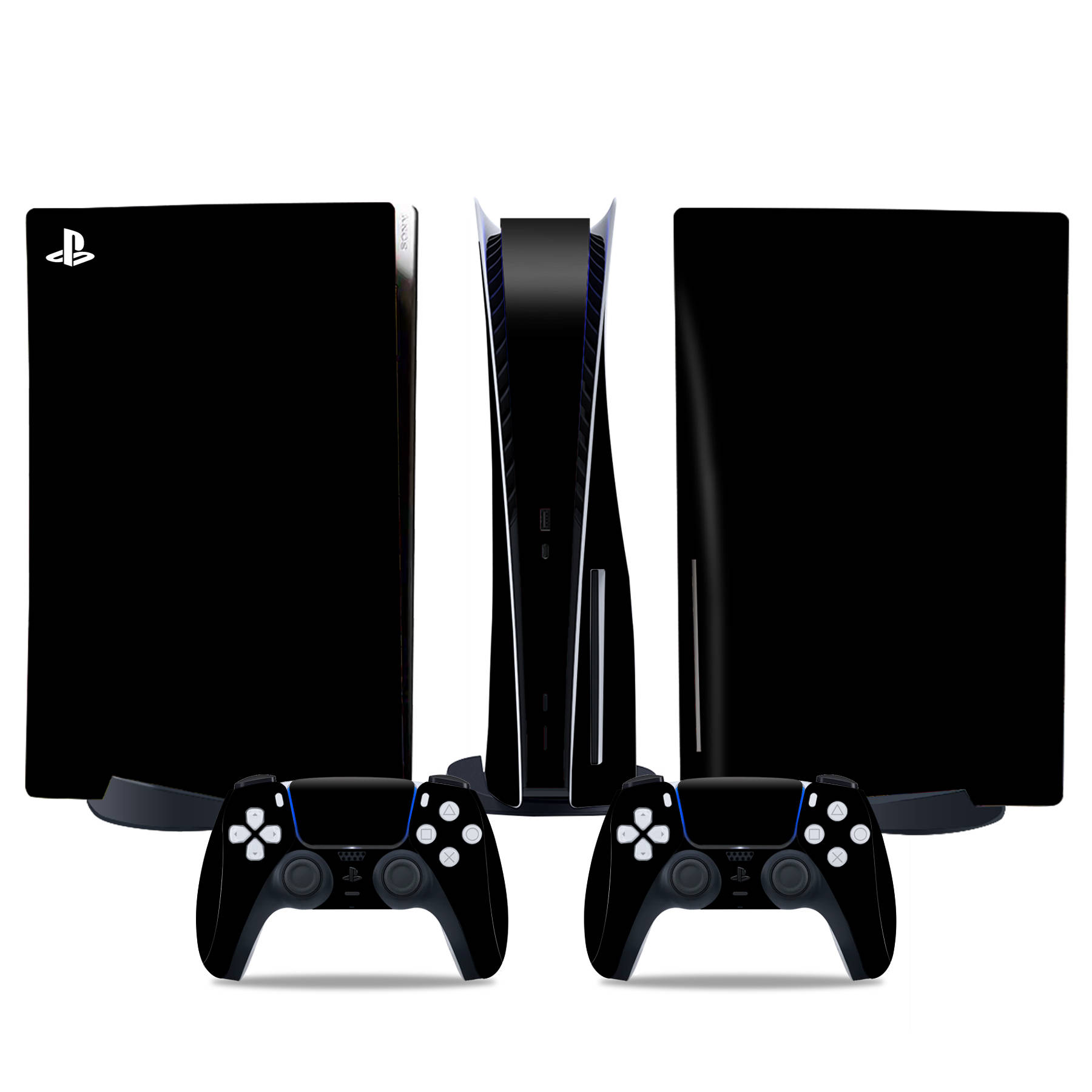 PS5 Disc Edition Skin Sticker, Full Body Vinyl Decal Wrap for PlayStation 5 Console & 2 Controllers, No Residue Protective Cover TN-DiskPS5-3000