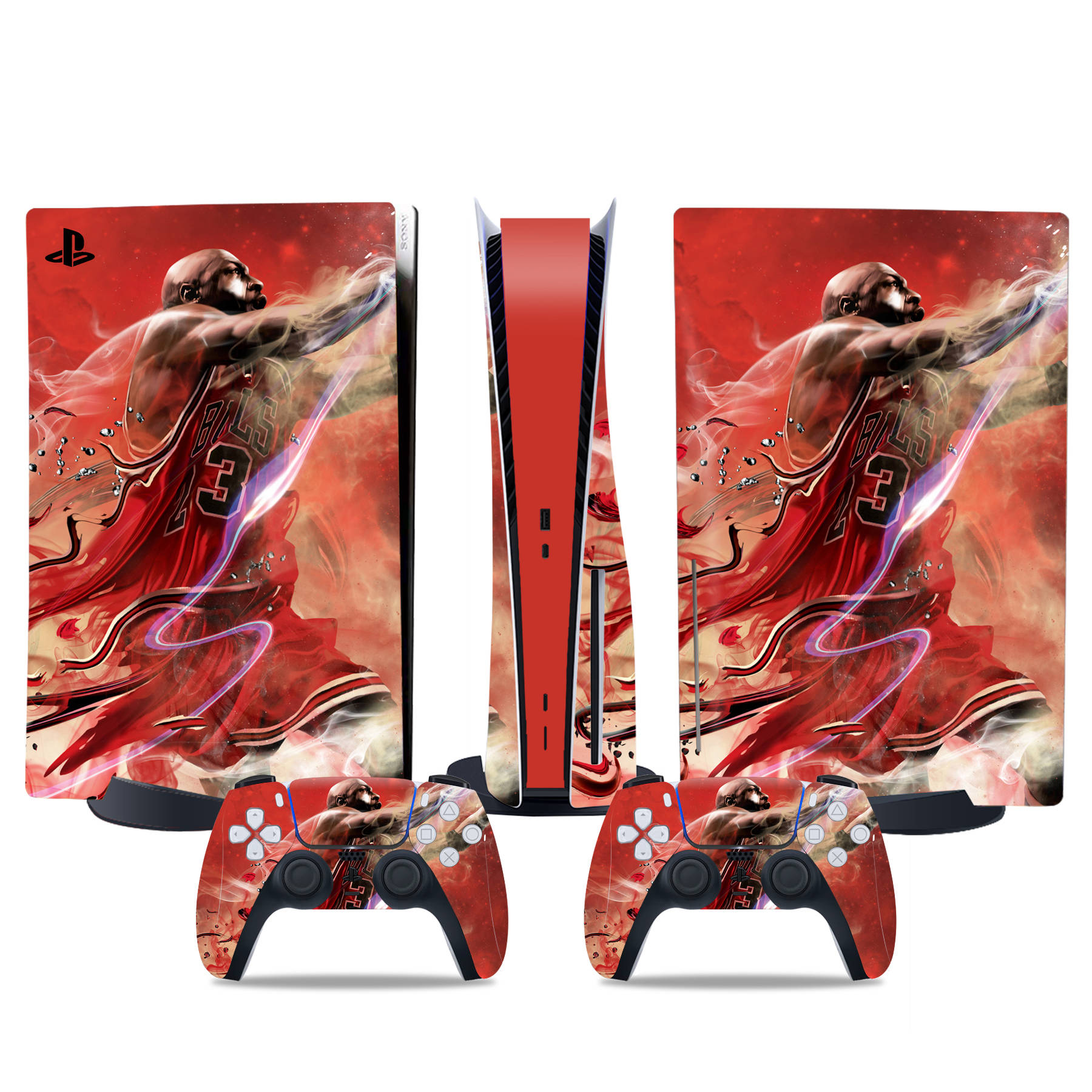 PS5 Disc Edition Skin Decal Sticker, Custom Vinyl Wrap Cover for PS5 Disc sticker TN-DiskPS5-4656