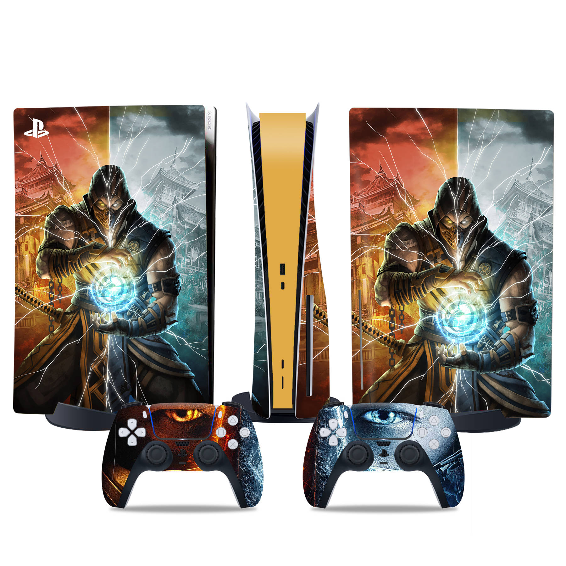 PS5 Disc Edition Skin Decal Sticker, Custom Vinyl Wrap Cover for PS5 Disc sticker TN-DiskPS5-4672