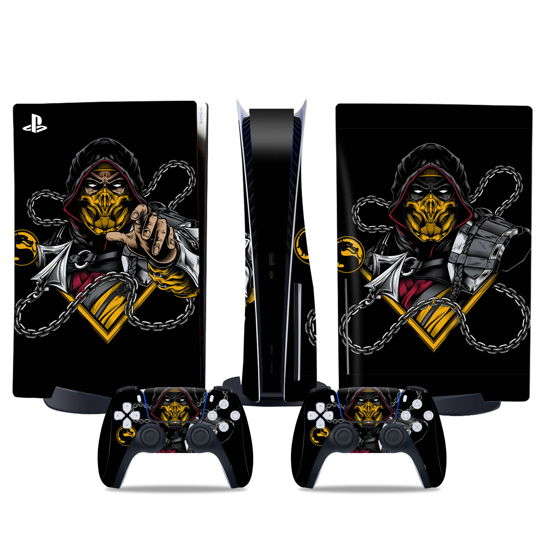 PS5 Disc Edition Skin Decal Sticker, Custom Vinyl Wrap Cover for PS5 Disc sticker TN-DiskPS5-4670