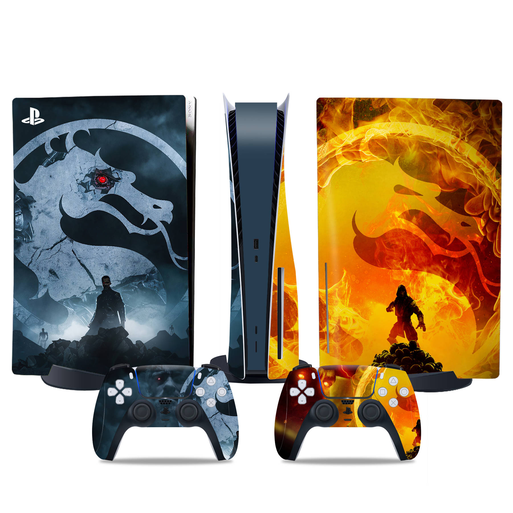 PS5 Disc Edition Skin Decal Sticker, Custom Vinyl Wrap Cover for PS5 Disc sticker TN-DiskPS5-4678