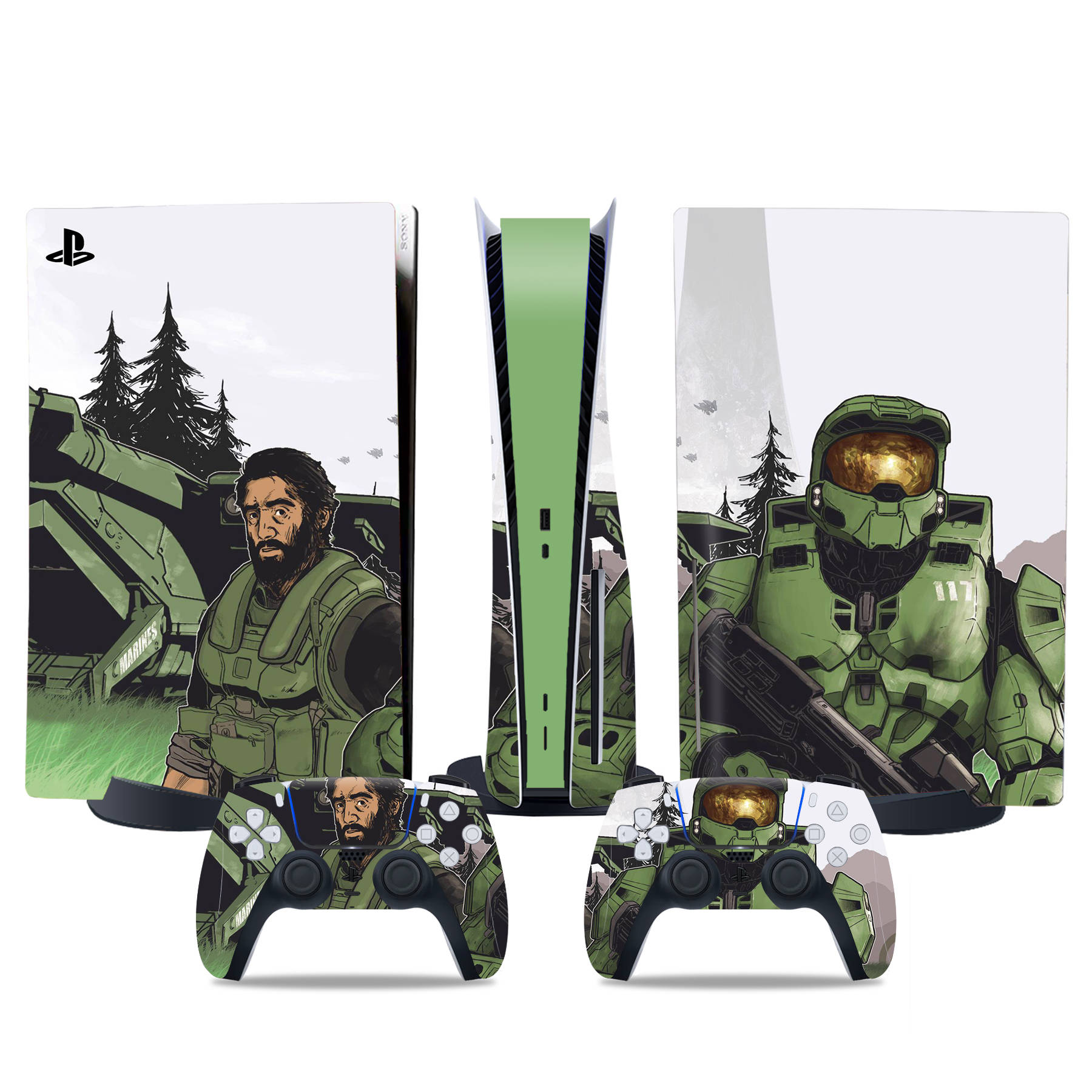 PS5 Disc Edition Skin Decal Sticker, Custom Vinyl Wrap Cover for PS5 Disc sticker TN-DiskPS5-4709