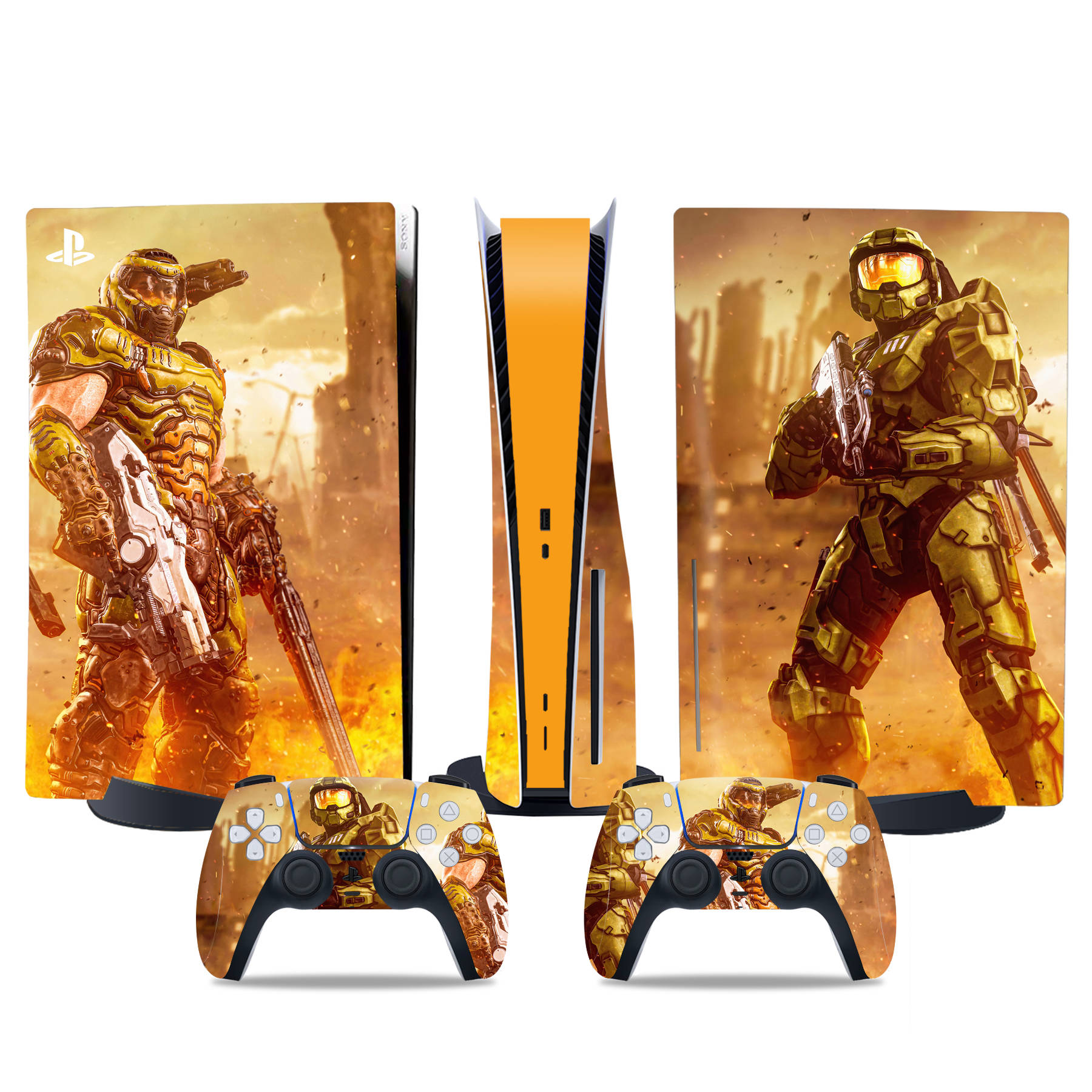 PS5 Disc Edition Skin Decal Sticker, Custom Vinyl Wrap Cover for PS5 Disc sticker TN-DiskPS5-4715