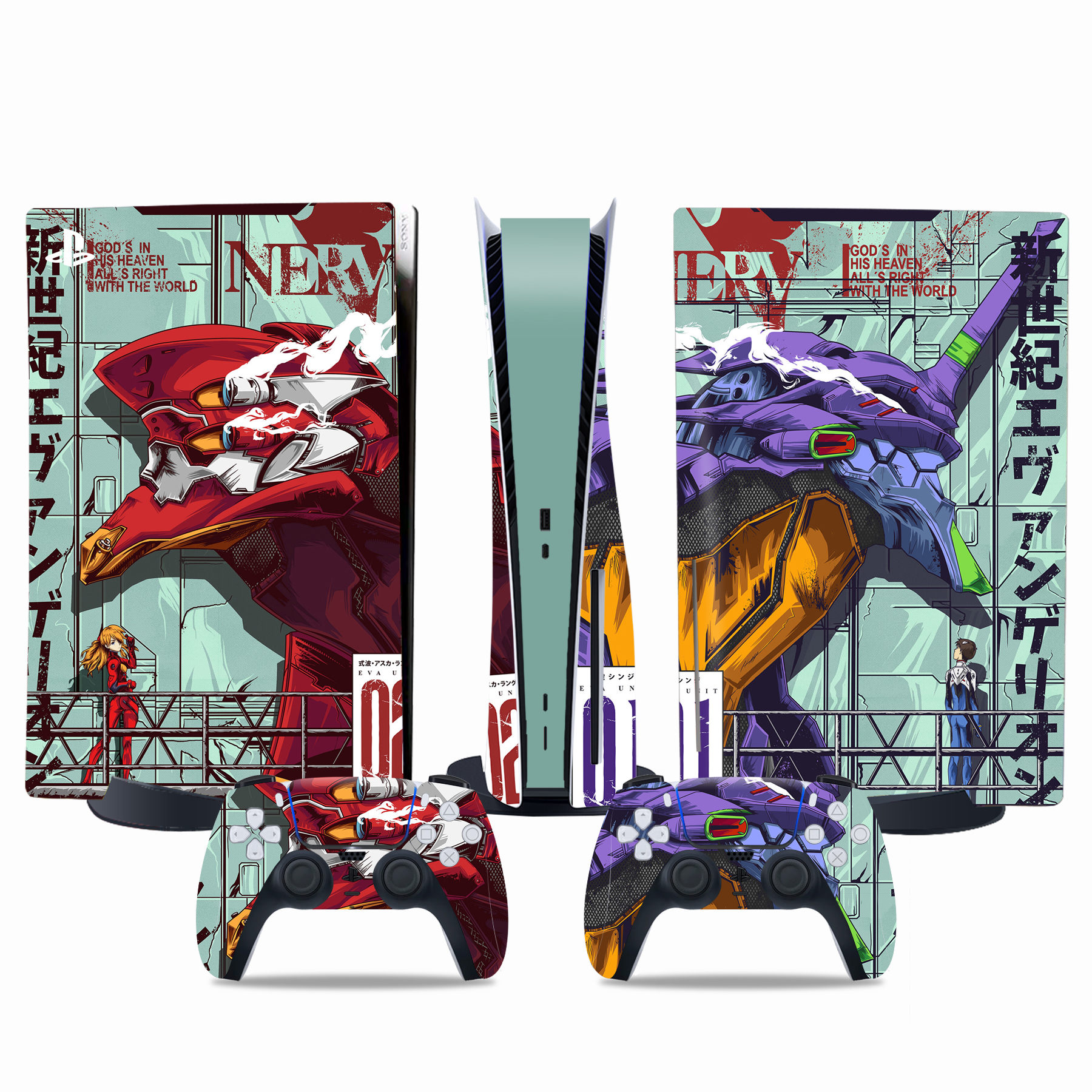 PS5 Disc Edition Skin Decal Sticker, Custom Vinyl Wrap Cover for PS5 Disc sticker TN-DiskPS5-4734