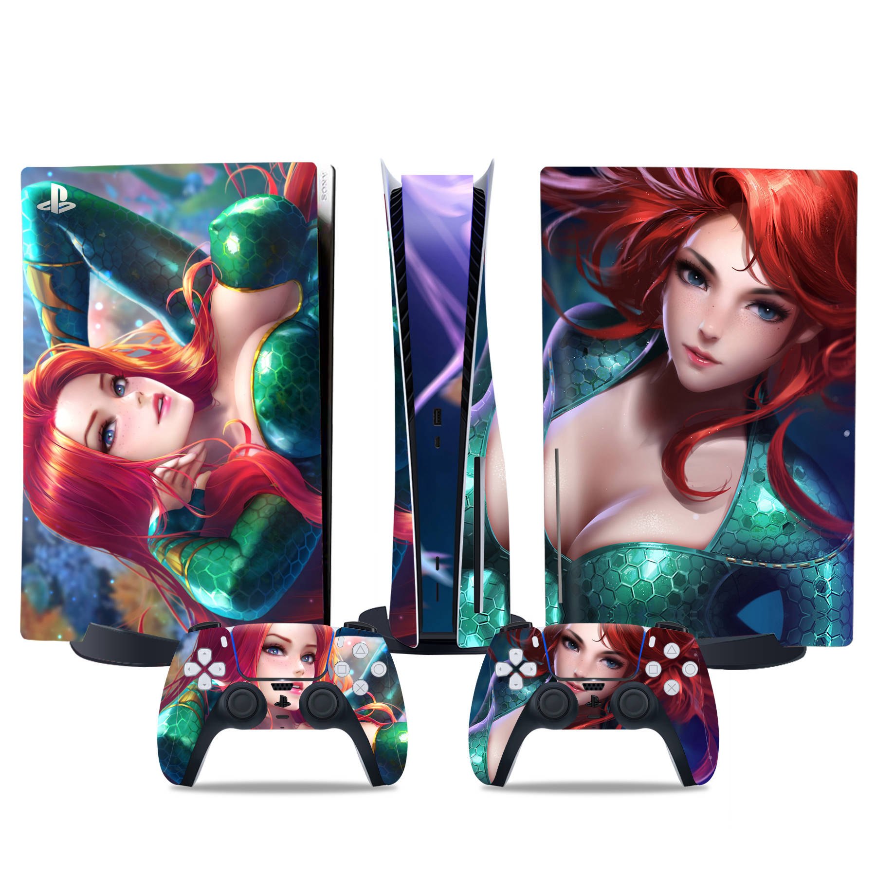 PS5 Disc Edition Skin Decal Sticker, Custom Vinyl Wrap Cover for PS5 Disc sticker TN-DiskPS5-4780