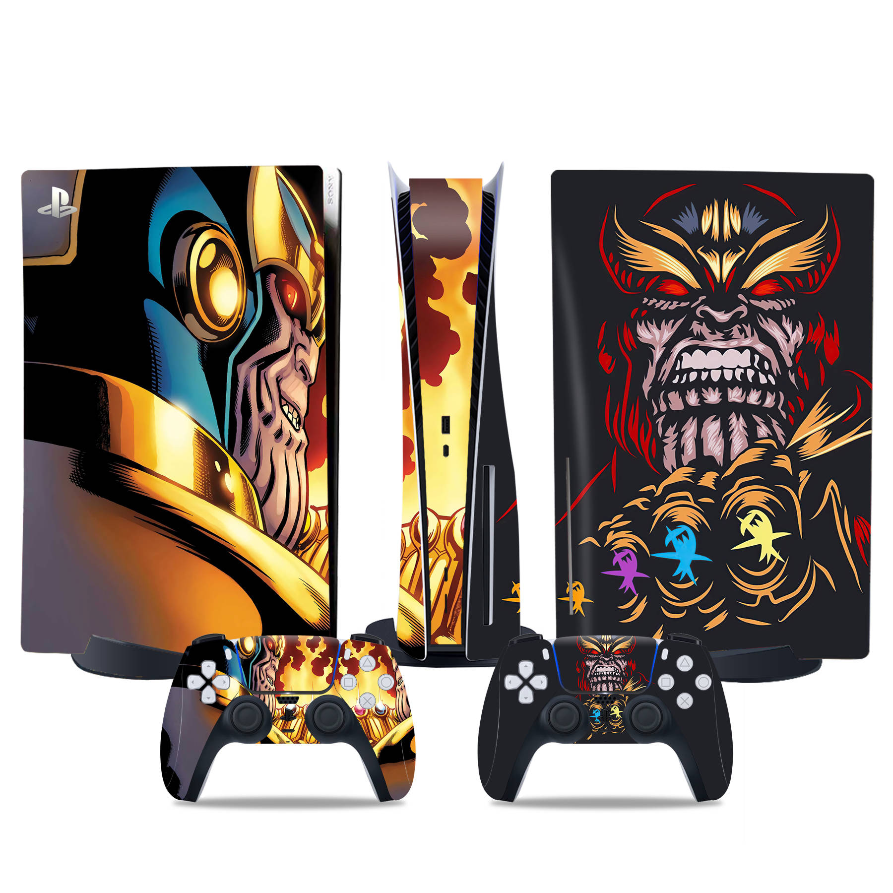 PS5 Disc Edition Skin Decal Sticker, Custom Vinyl Wrap Cover for PS5 Disc sticker TN-DiskPS5-4789