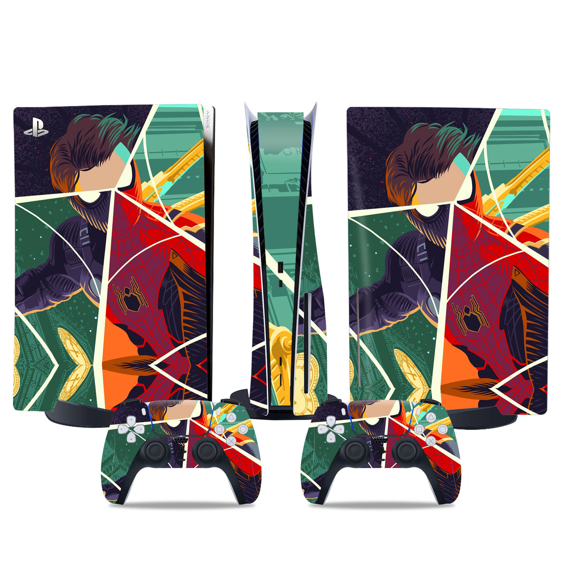 PS5 Disc Edition Skin Decal Sticker, Custom Vinyl Wrap Cover for PS5 Disc sticker TN-DiskPS5-4809