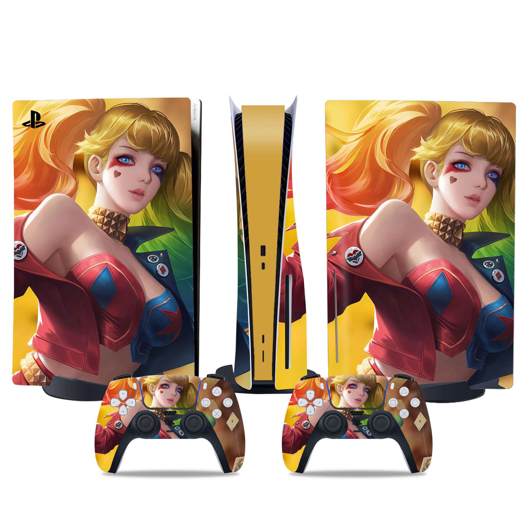 PS5 Disc Edition Skin Decal Sticker, Custom Vinyl Wrap Cover for PS5 Disc sticker TN-DiskPS5-4826