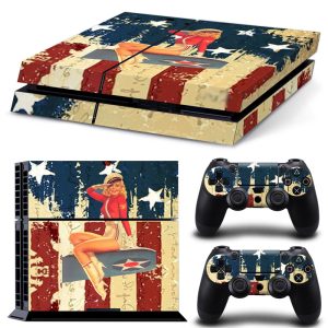 PS4 Sticker Cover Skin Decal Vinyl Console Controller For Playstation 4 PS4 TN-PS4-0001