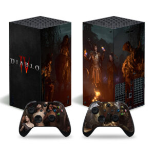 Xbox Series X Disc Whole Body PVC Vinyl Skin Stickers with 2pcs controllers stickers TN-SeriesX-0008