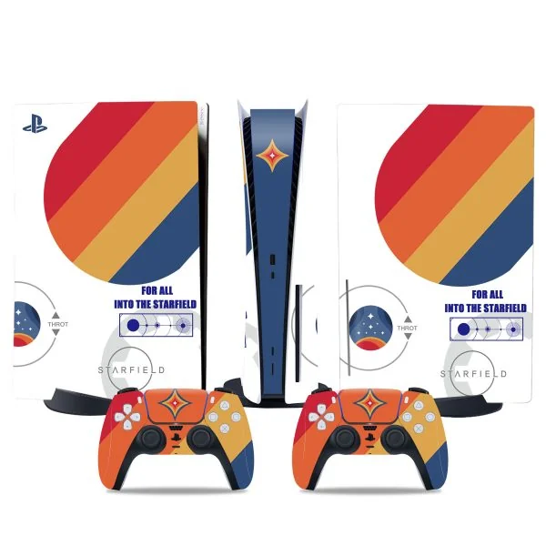 Decal Skin for Ps5 Disk, Whole Body Vinyl Sticker Cover for PlayStation 5 Console and Controller TN-DiskPS5-0010